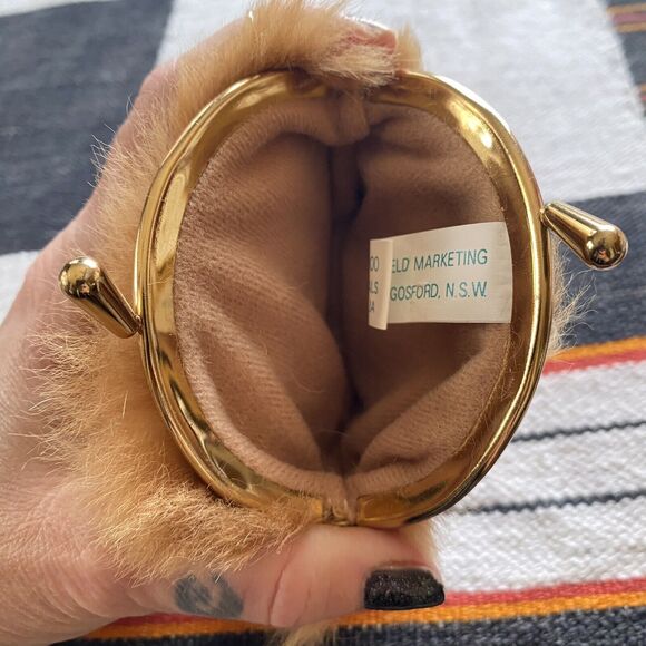 NWOT Kangaroo Fur Coin Wallet Purse. 5”x4”. Snap Closure. Made In Australia. - Picture 8 of 8
